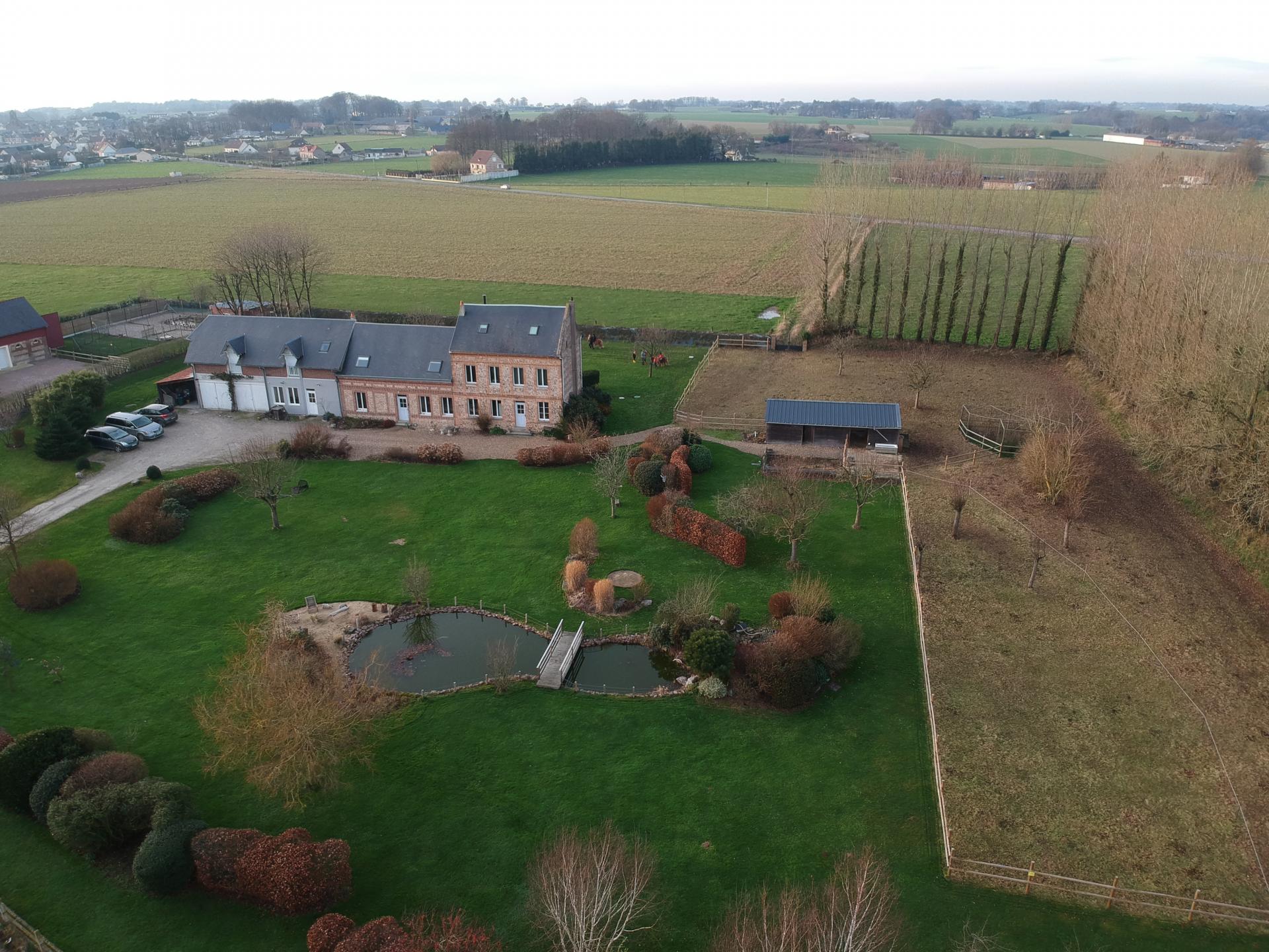 Le clos d'albâtre vue aérienne